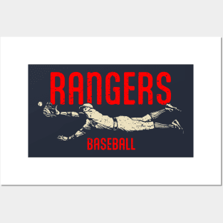 Rangers Vintage Catch Posters and Art